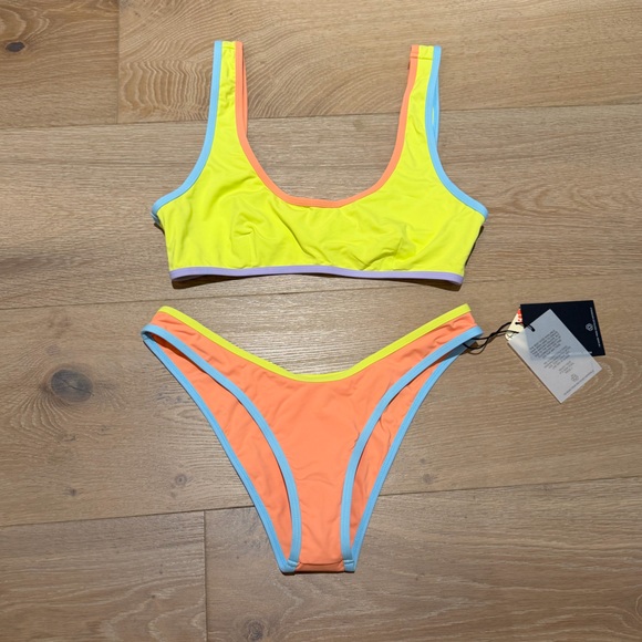 NWT It’s Now Cool 90s DUO Colorful Women's Bikini Set - Picture 2 of 8